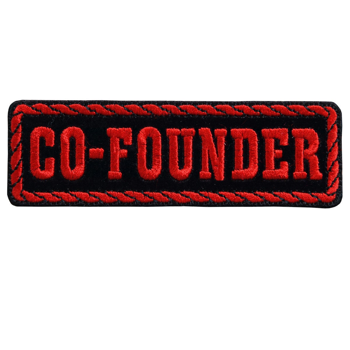 CO-FOUNDER Patch - MC Club Officer Biker Motorcycle Embroidered Patch Appliqué