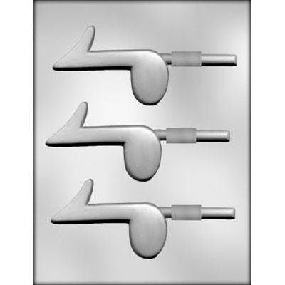MUSIC NOTE Sucker Chocolate Candy Mold -- Clef Notes Musical Lolly Lollipop Craft Supply