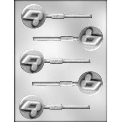 MUSIC NOTES On Circle Sucker Chocolate Candy Mold -- Clef Notes Musical Lolly Lollipop Craft Supply