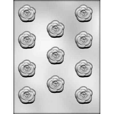 ROSE Chocolate Candy Mold -- Bite Size Rose Pieces Summer Flowers Roses Craft Supply