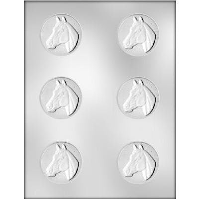 HORSE HEAD Chocolate Candy Mold -- Horse Head Mint Horses Farm Riding Horseback Craft Supply