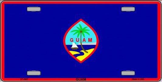 EUROPEAN UNION Flag Metal License Plate Sign Novelty Vanity Guamanian Guamanians