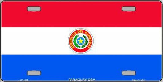 Paraguay-OBV Flag Metal License Plate Sign Novelty Vanity Craft Supply