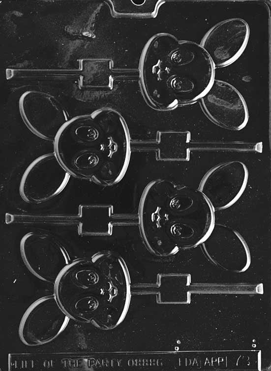 BABY BUNNY LOLLY Sucker Chocolate Candy Mold - Easter Bunny Basket Craft Supply