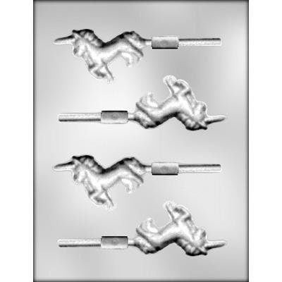 UNICORN 3" Sucker Candy Mold -- Magical Rainbow Fantasy Mane Party Lolly Lollipop Craft Supply