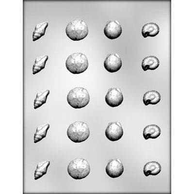 SHELL Assortment Chocolate Candy Mold -- Bite Size Shells Ocean Seashell Aquatic Craft Supply