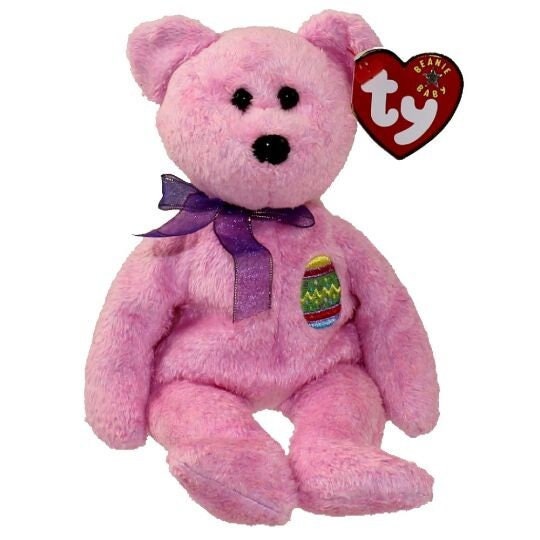 EGGS The Easter Bear Ty Beanie Baby Retired Beanbag Plush - New with Tags Vintage 1990s