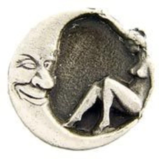 MOON LADY Lapel Pin - Moon Woman Folklore of Medieval Europe Enamel Pin for Backpack Tie Shirt Trading Button Pinback Craft Supply