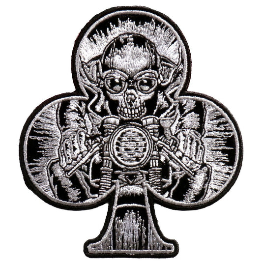 Ace of Spade Cafe Extreme Patch - Biker Motorcycle Embroidered Patch Appliqué