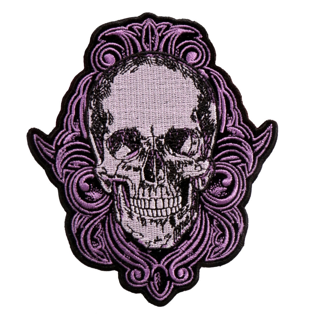 Multi-Colored Graphic Skull Patch - Skull Crossbones Embroidered Patch Appliqué Craft Supply