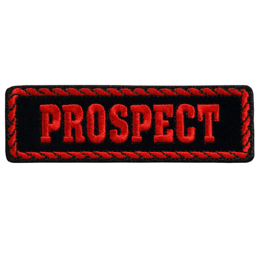 PROSPECT Patch - MC Club Officer Biker Motorcycle Embroidered Patch Appliqué Craft Supply