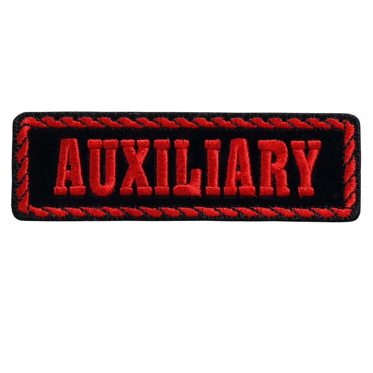 AUXILIARY Patch - MC Club Officer Biker Motorcycle Embroidered Patch Appliqué Craft Supply