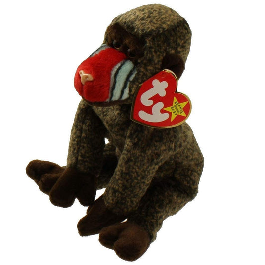 CHEEKS The Baboon Ty Beanie Baby Retired Beanbag Plush - New with Tags Vintage 1990s