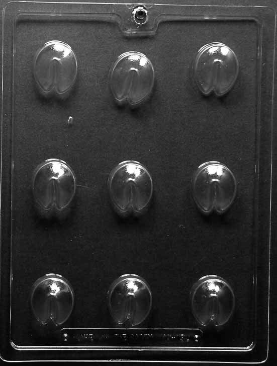 FORTUNE COOKIE Chocolate Candy Mold - Chinese Food Cookies Craft Supply