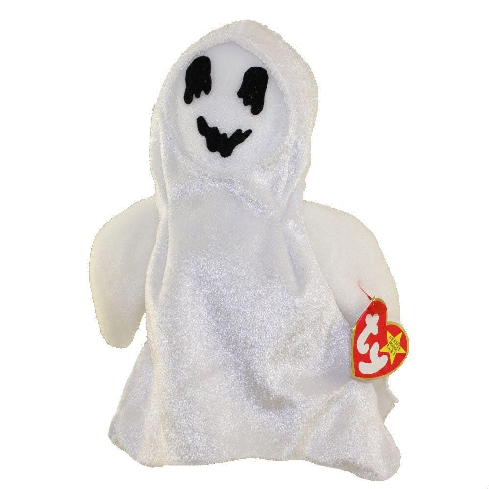 SHEETS The Ghost Ty Beanie Baby Retired Beanbag Plush - New with Tags - Halloween Vintage 1990s