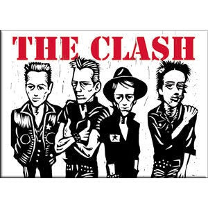 THE CLASH Caricature Magnet for Refrigerators and Lockers - Rock Band Craft Supply