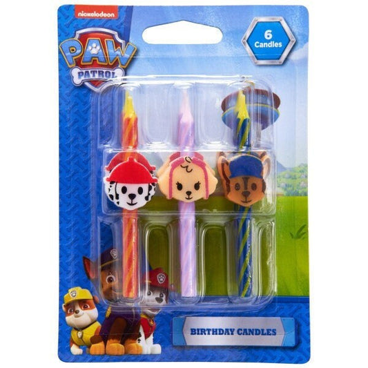PAW PATROL Birthday Candles - Marshall Skye Chase Cake Toppers for Birthday Party Decoration Craft Supply