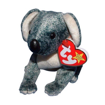 EUCALYPTUS The Koala Ty Beanie Baby Retired Beanbag Plush - New with Tags Vintage 1990s