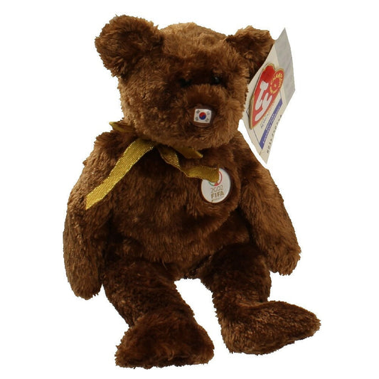 REPUBLIC Of KOREA FIFA Champion the World Cup Bear Ty Beanie Baby Beanbag Plush - New with Tags Vintage Retired 06/25/2002