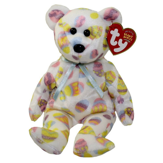 EGGS 2004 Bear Ty Beanie Baby Beanbag Plush - New with Tags Vintage Retired Easter