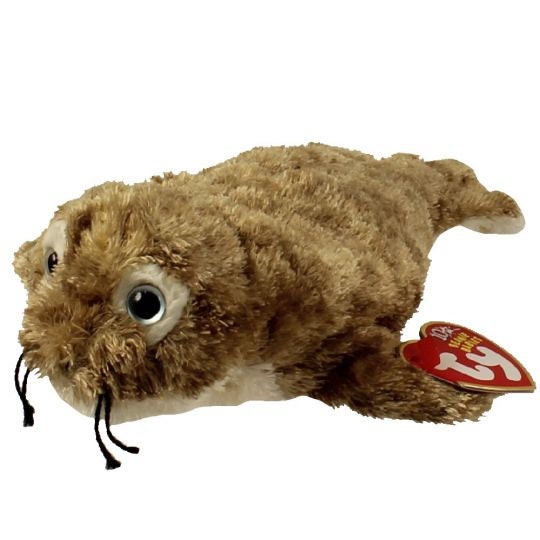 FINS the Seal Ty Beanie Baby Beanbag Plush - New with Tags Vintage Retired