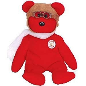BEARON the Bear (RED) Ty Beanie Baby Beanbag Plush - New with Tags Vintage Retired