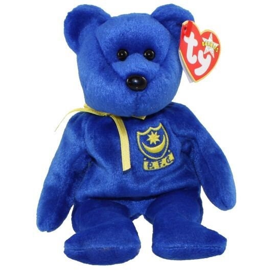 POMPEY the bear Ty Beanie Baby Beanbag Plush - New with Tags Vintage Retired