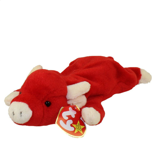 SNORT the Bull Ty beanie baby Retired Beanbag Plush - New with Tags Vintage 1990s