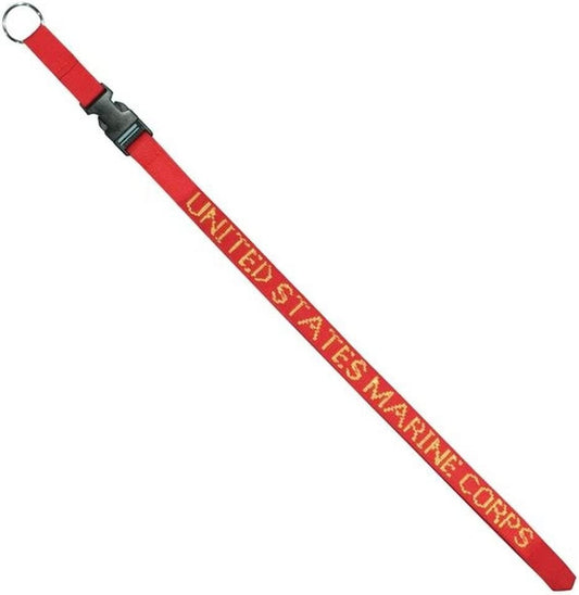 USMC Marine Corps Lanyard W/detachable Buckle - United States Marines Keychain Lanyard Keyring Keyfob Craft Supply