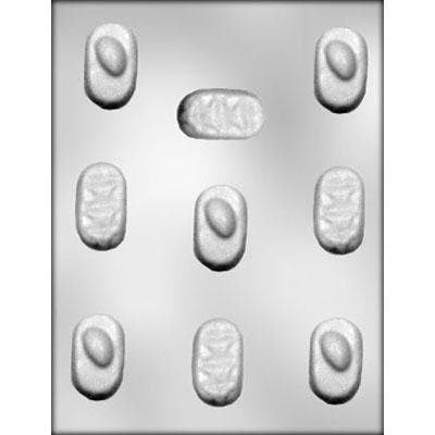 Oval Candy Pieces  Chocolate Candy Mold --  Soap Craft Supply-