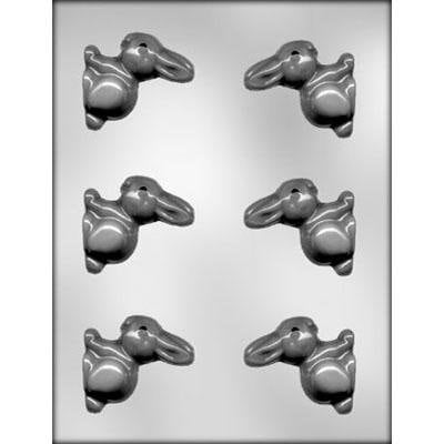 Bunny 2 3D Chocolate Candy Mold --  Soap Craft Supply-Easter