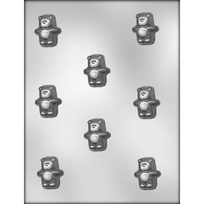 Puffy Bear Chocolate Candy Mold --  Soap Craft Supply-