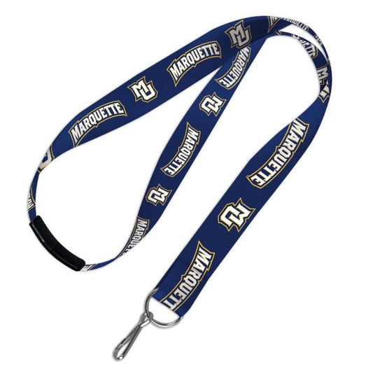 Officially Licensed MARQUETTE GOLDEN EAGLES Lanyard with Breakaway Clasp - Marquette University Keychain Key Holder Craft Supply