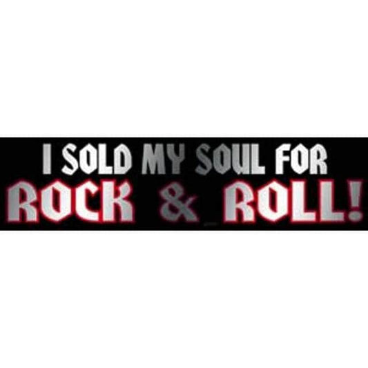 I Sold My Soul For Rock & Roll Sticker Decal - American Rock Band Vinyl Decal Sticker Craft Supply