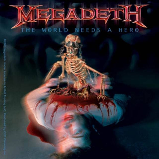MEGADETH The World Needs A Hero Sticker Decal - American Thrash Metal Band Vinyl Decal Sticker Craft Supply