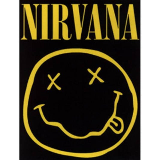 NIRVANA Square Smiley Logo Sticker Decal - Rock Band Vinyl Decal Sticker Craft Supply