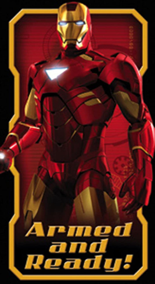 IRON MAN Armed and Ready! Sticker Decal - Marvel Comics Vinyl Decal Sticker Craft Supply