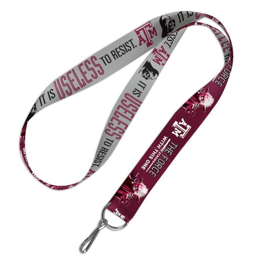 Wincraft TEXAS A&M AGGIES Star Wars Lanyard - Darth Vader Yoda Alumni Keychain Key Holder Craft Supply