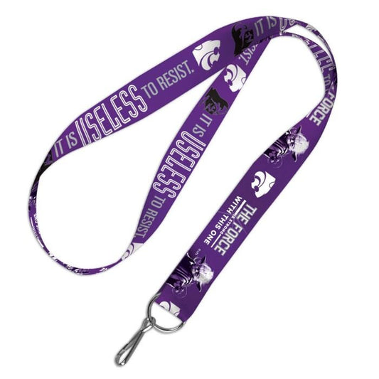 Wincraft KANSAS STATE UNIVERSITY Star Wars Lanyard - Darth Vader Yoda Wildcats Alumni Keychain Key Holder Craft Supply