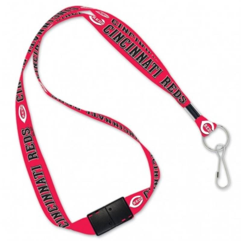 Wincraft CINCINNATI REDS Lanyard with Breakaway Clasp - Cincinnati Reds Baseball Keychain Key Holder Craft Supply