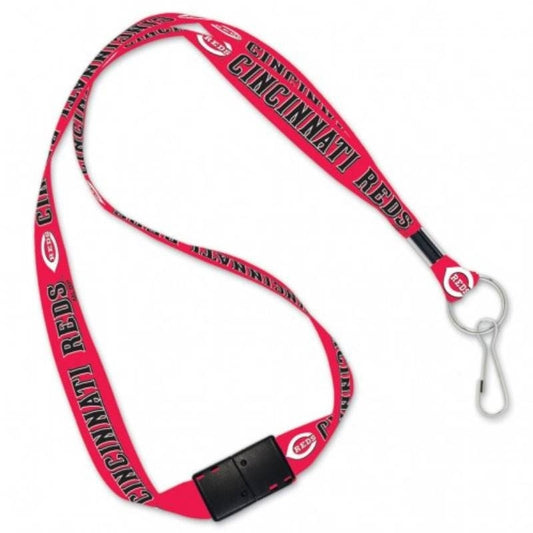Wincraft CINCINNATI REDS Lanyard with Breakaway Clasp - Cincinnati Reds Baseball Keychain Key Holder Craft Supply