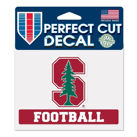 Wincraft STANFORD FOOTBALL Perfect Cut Color Decal - Stanford University Vinyl Decal Sticker for Car or Truck Window Craft Supply