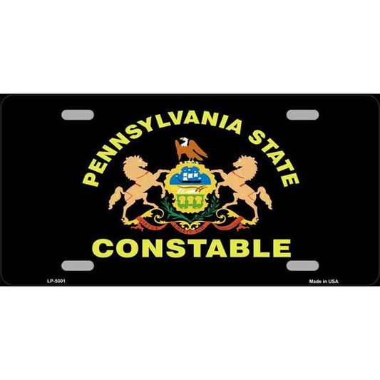 PA CONSTABLE STAR Pennsylvania Seal Metal License Plate Sign Novelty Vanity Craft Supply
