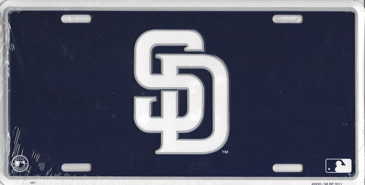 SAN DIEGO PADRES Metal License Plate Sign Novelty Vanity Craft Supply