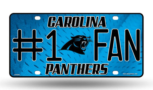CAROLINA PANTHERS Fan Metal License Plate Sign Novelty Vanity Craft Supply