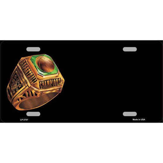 BASKETBALL CHAMP Metal License Plate Sign Novelty Vanity Craft Supply