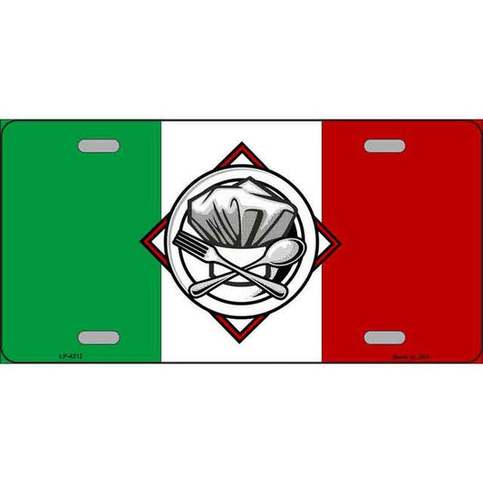ITALY FLAG CULINARY Metal License Plate Sign Novelty Vanity Craft Supply