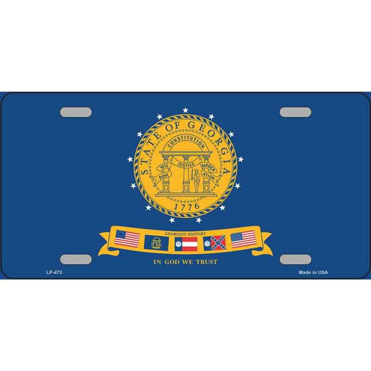 GEORGIA STATE SEAL Metal License Plate Sign Novelty Vanity Craft Supply