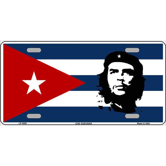 CHE GUEVARA FLAG Metal License Plate Sign Novelty Vanity Craft Supply