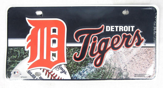 DETROIT TIGERS Metal License Plate Sign Novelty Vanity Craft Supply
